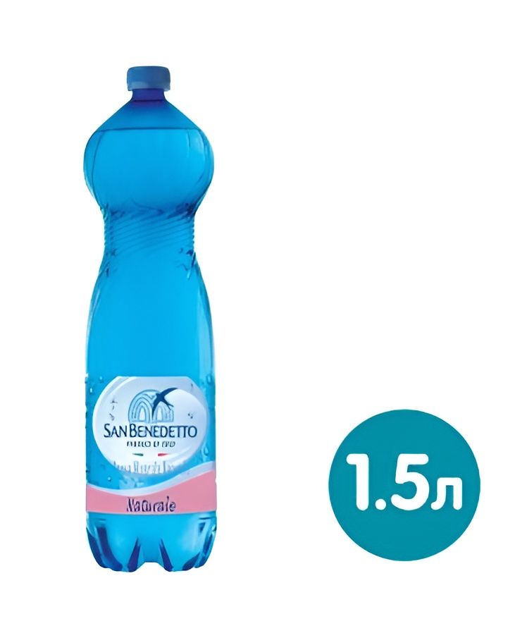 Минеральная вода San Benedetto, 1.5 л, негазированная, пэт, (упаковка 1,5л х 6шт.)