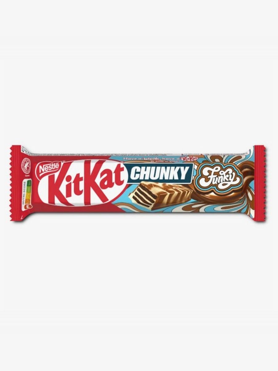 Молочный шоколадный батончик Kit Kat Chunky Funky Chocolate Bar 40g. 24 шт.