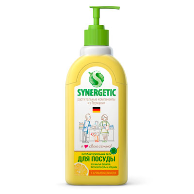 Средство для мытья посуды Synergetic лимон биоразлагаемое 500 мл.