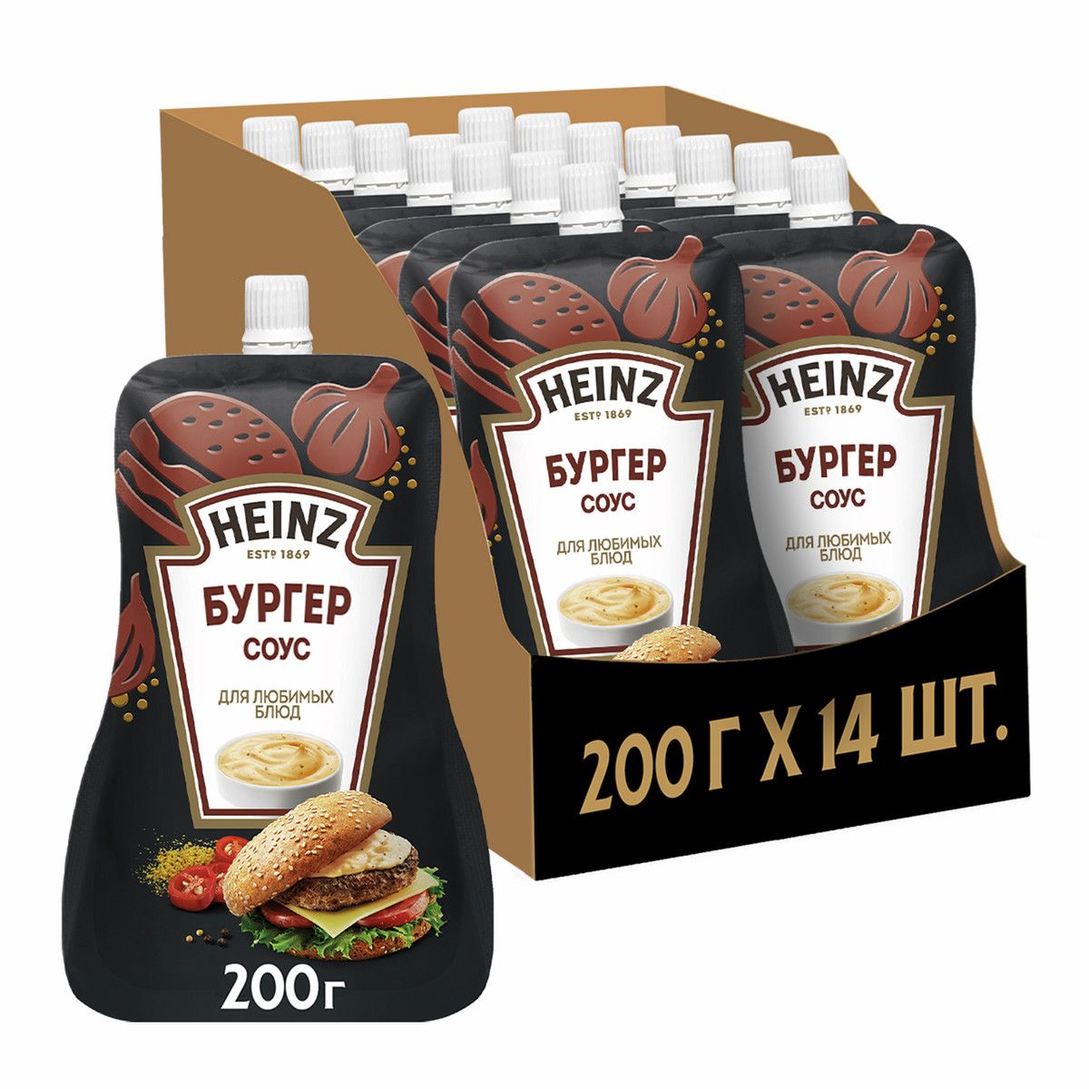 Соус Heinz Бургер, 200г х 14шт.