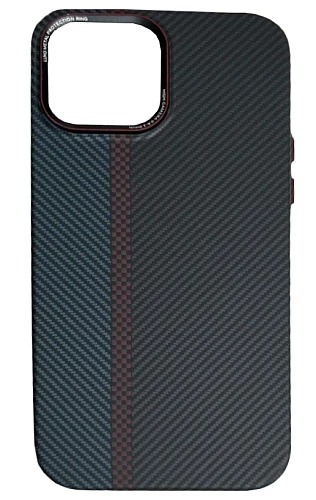 Чехол силиконовый Wiwu Karbon Magnetic Case для iPhone 15 Pro (Синий/Красный/Черный)