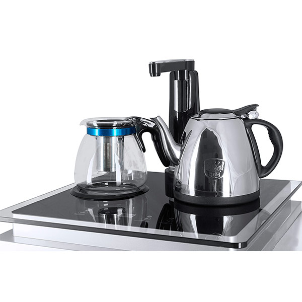 Кулер с чайным столиком Тиабар Ecotronic TB3-LE UV Silver+Black (шкафчик 7 литров)