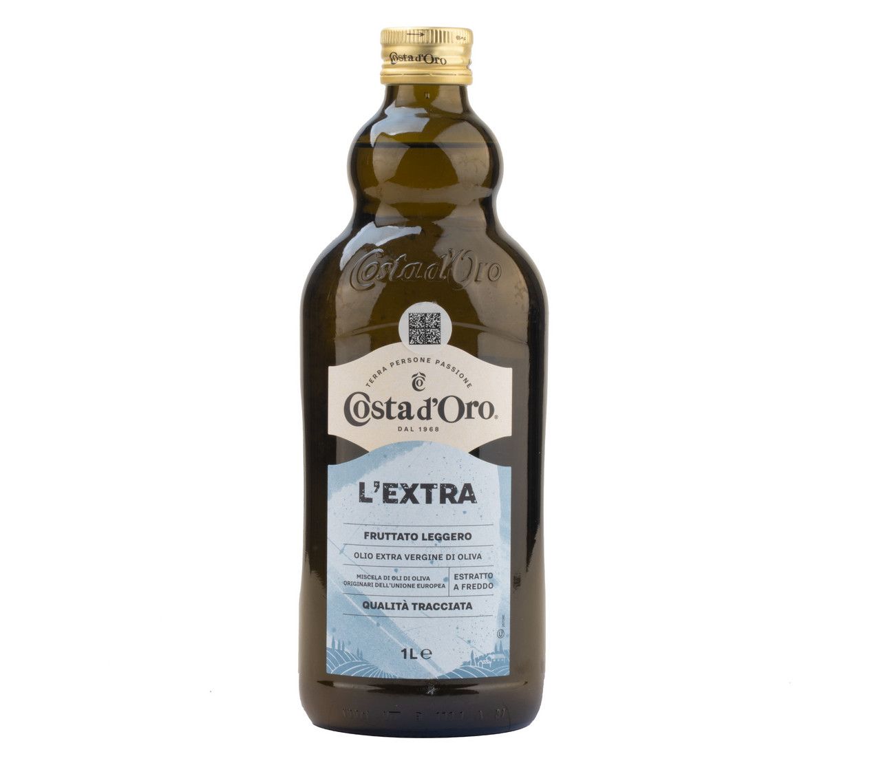Масло оливковое Costa d'Oro Il Delicato Extra Virgin нерафинированное, 1л