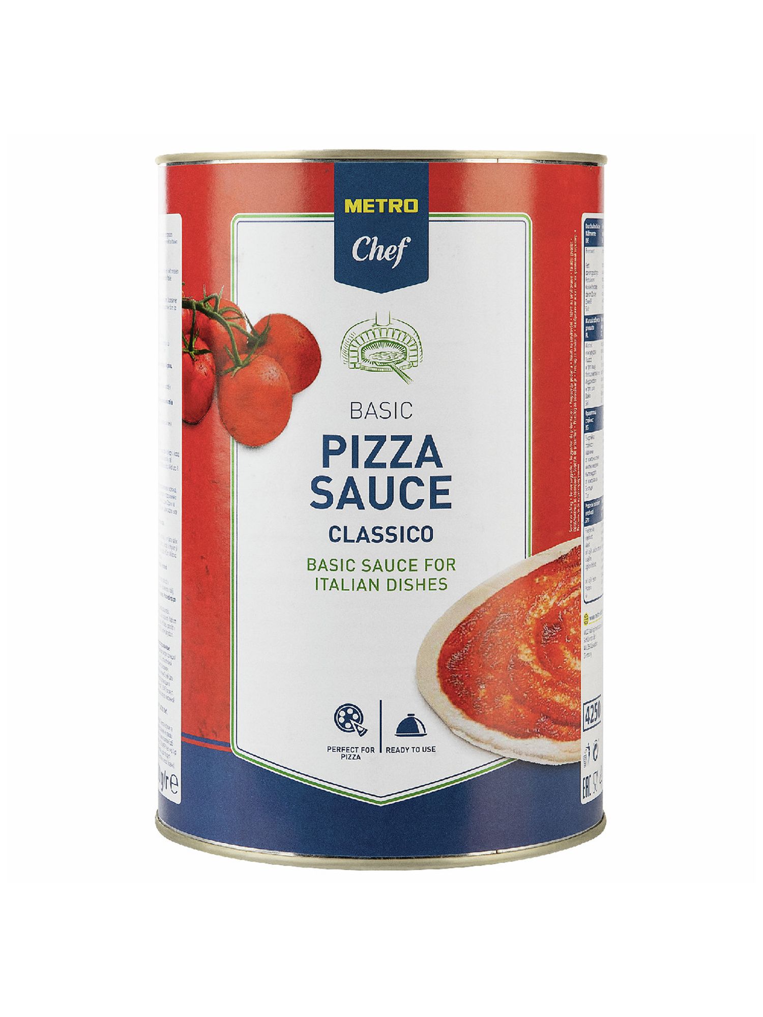 METRO Chef Соус Для пиццы без трав, 4.1кг х 3шт.