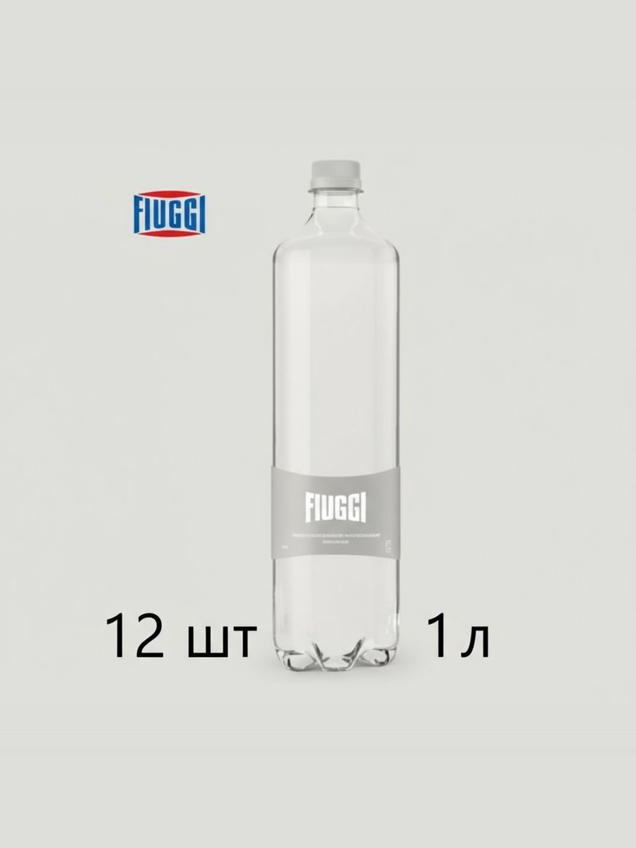 ACQUA DI FIUGGI (Фьюджи) NATURALE - природная негазированная вода 1л, упаковка 12 шт ПЭТ