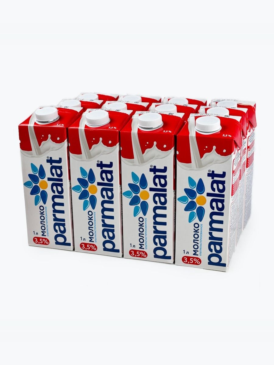 Молоко ультрапастеризованное 3,5%, 12 шт х 1 л, Parmalat