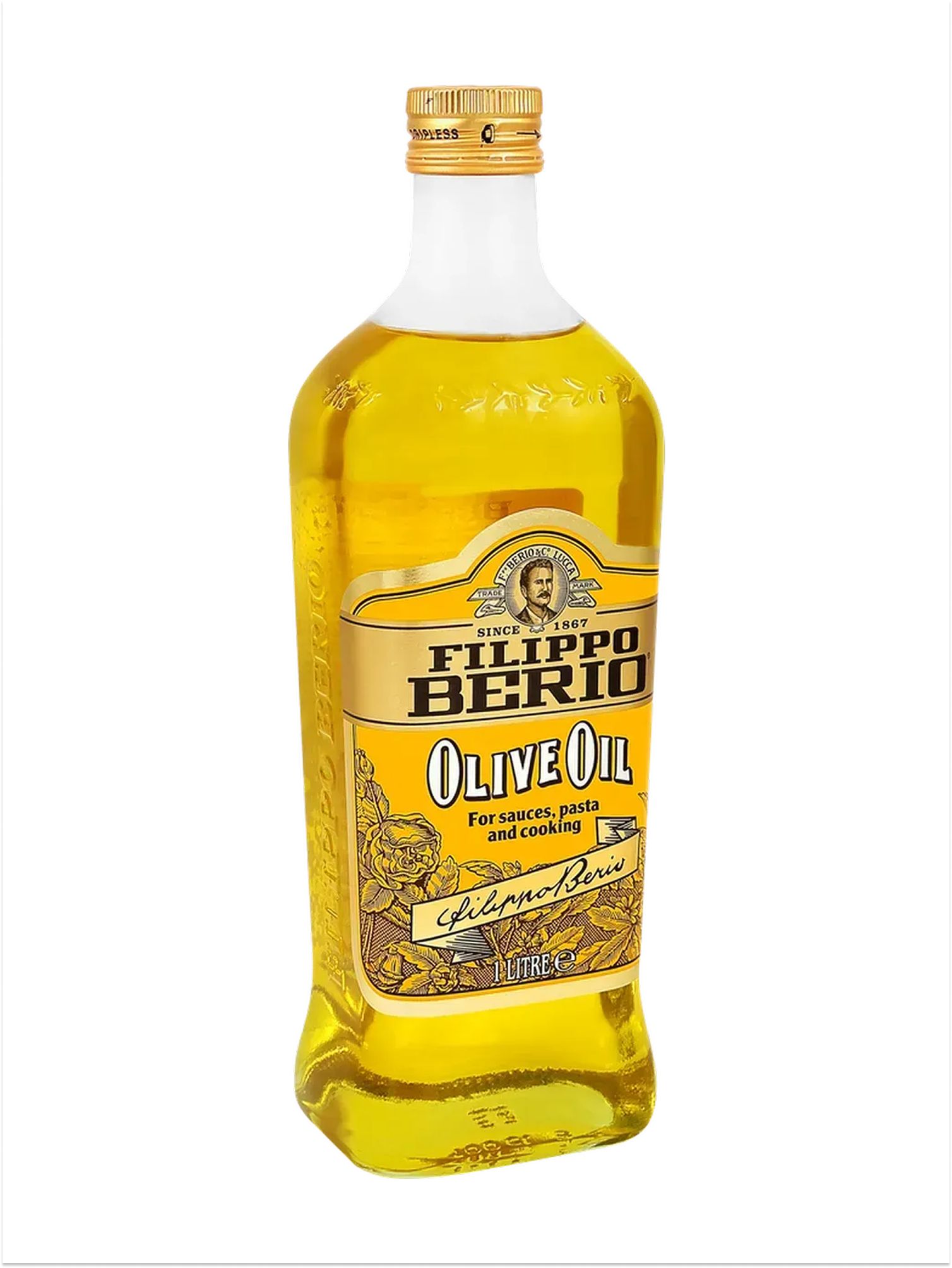 Оливковое масло Filippo Berio Pure, рафинированное универсальное, 1000 мл х 6 шт.