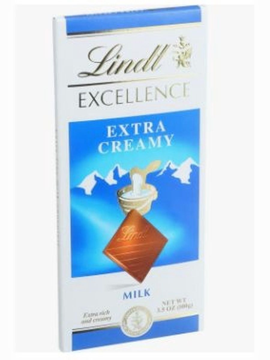 Шоколад Lindt Excellence Extra Creamy молочный (100 гр), 20 шт.