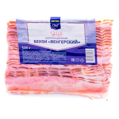 Бекон Metro Chef копчено-вареный 500 гр