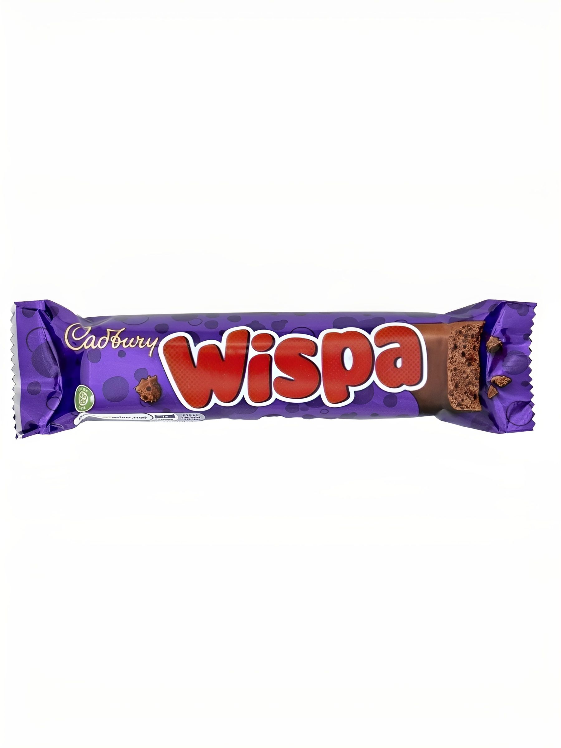 Молочный шоколадный батончик Cadbury Wispa 36 гр. 12 шт.