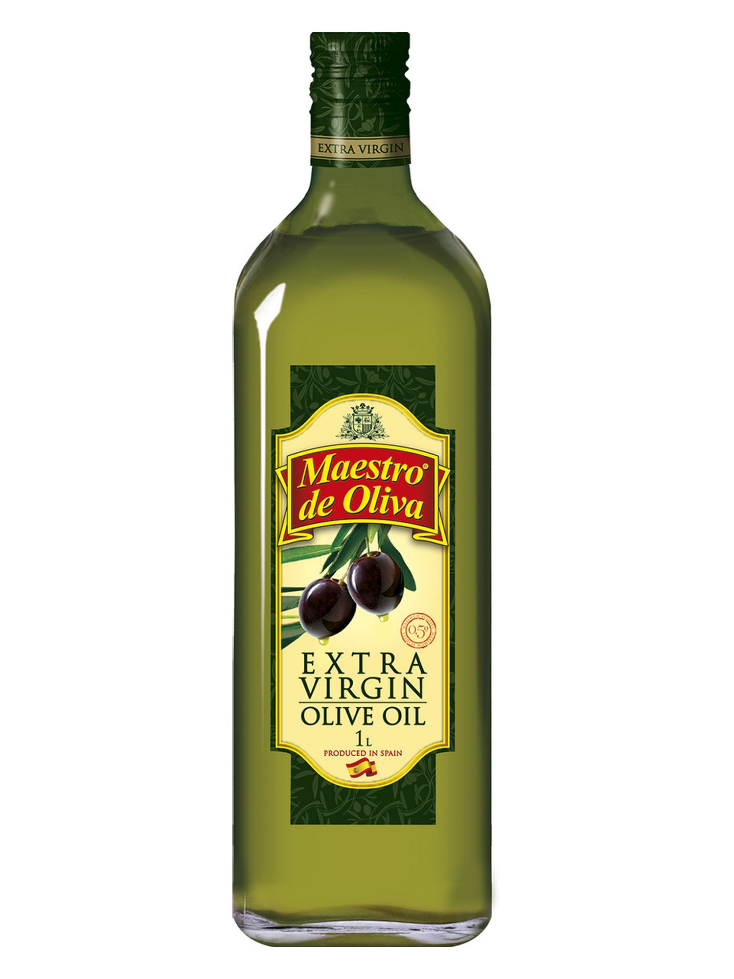 Масло оливковое Maestro de oliva Extra Virgin, стекло,1л х 12шт.