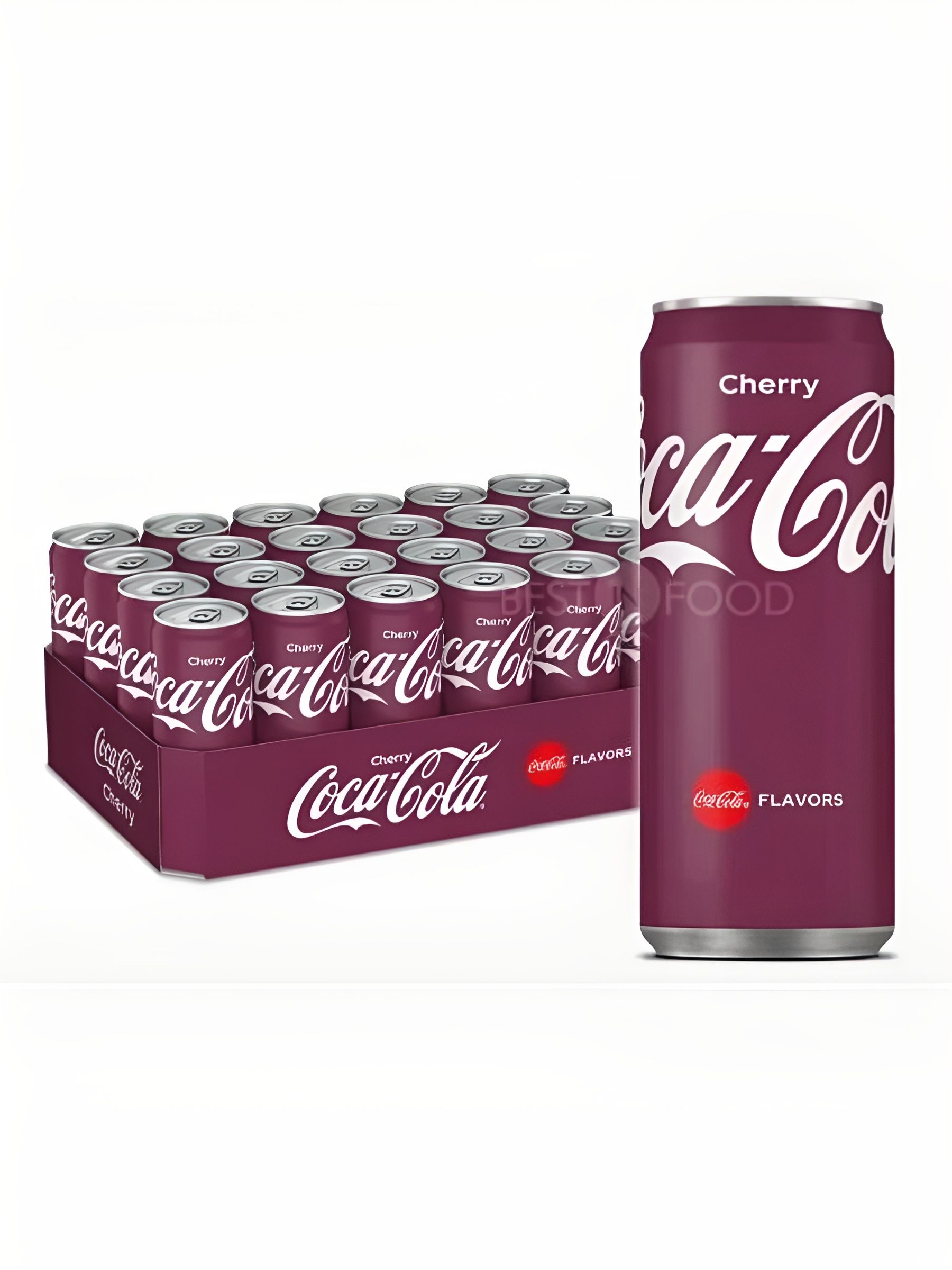 Газированный напиток Евро Coca Cola Cherry, 0,33 л (24 шт в упаковке)