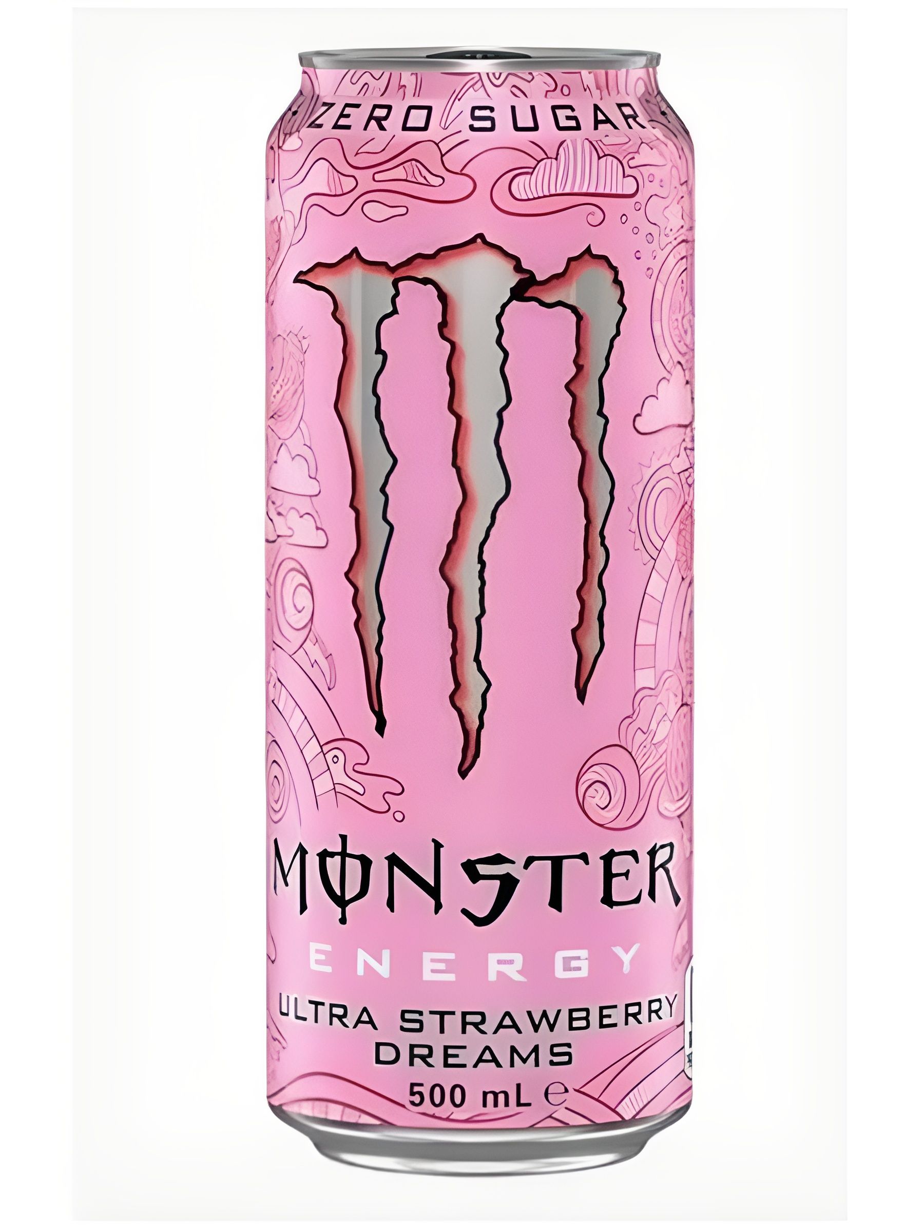Энергетический напиток Monster Energy Ультра Клубника ЗЕРО, 500 мл, упаковка 12 шт