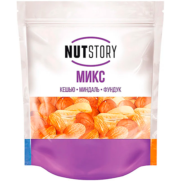 Микс Nut Story кешью миндаль фундук 150 гр