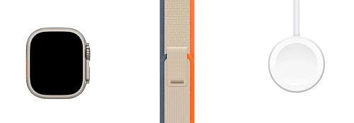 Умные часы Apple Watch Ultra 2 49 мм Titanium Case with Trail Loop (49mm, Бежево-оранжевый M/L, M/L)