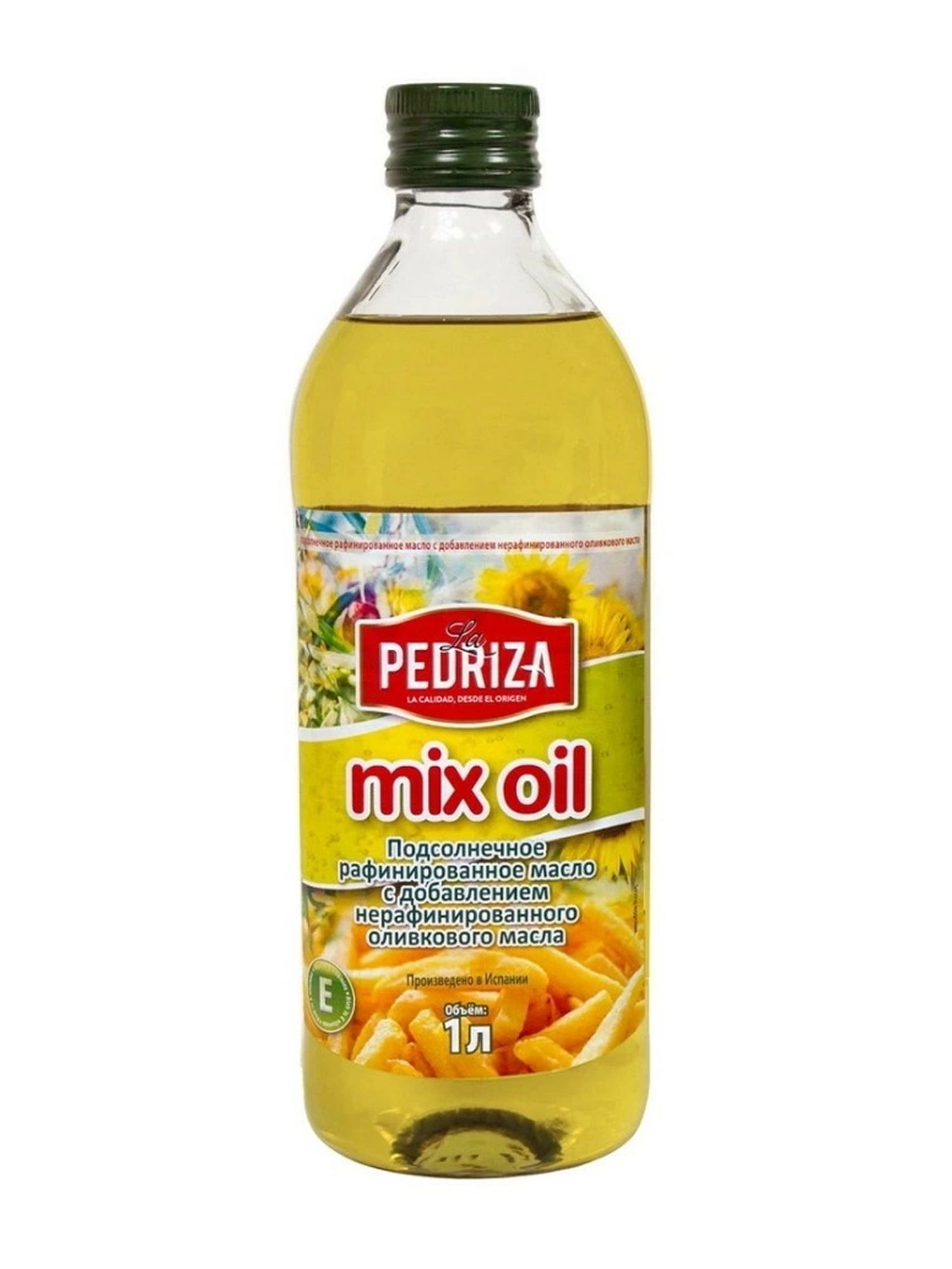 Масло Подсолнечное с Оливковым La Pedriza Нераф 1л х 6шт.
