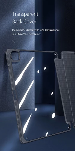 Чехол-книжка Gurdini Dux Ducis Toby Series для iPad Pro 12.9 (2022) / Air 13 (2024) (Голубой)
