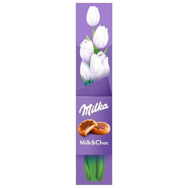Печенье Milka milk-chocolate ассорти в подарочной упаковке 75 гр