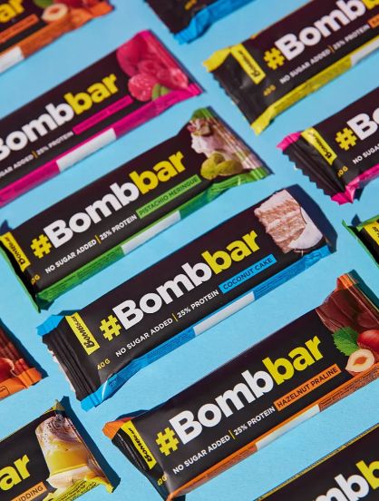 Bombbar Протеиновые батончики в шоколаде без сахара "Ассорти", 30шт х 40г