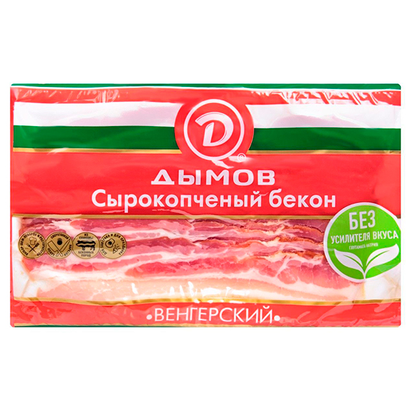 Бекон Венгерский Дымов сырокопченый 200 гр
