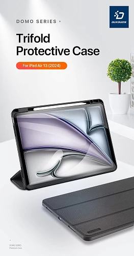Чехол-книжка Gurdini Dux Ducis Domo Series для iPad Air 4/5 10.9 / Air 11 (2024) (Розовый)