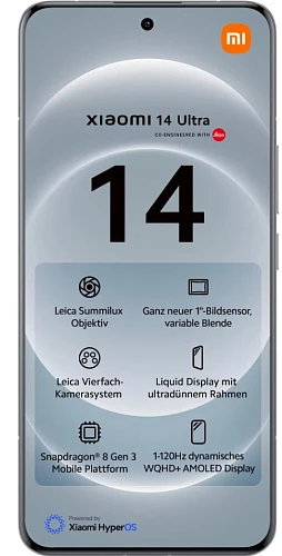 Смартфон Xiaomi 14 Ultra 12/256Gb CN (Белый, 12 ГБ, 256 ГБ)