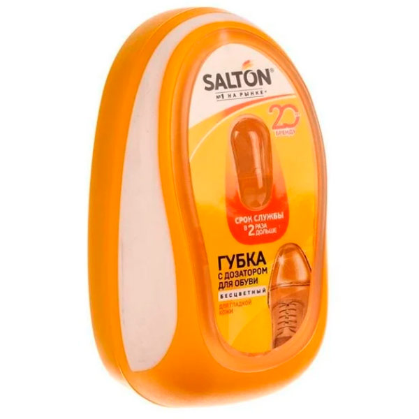 Губка для гладкой кожи SALTON с дозатором бесцветная
