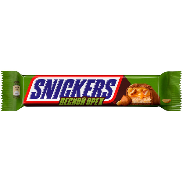 Шоколадный батончик Snickers Лесной Орех 81 гр