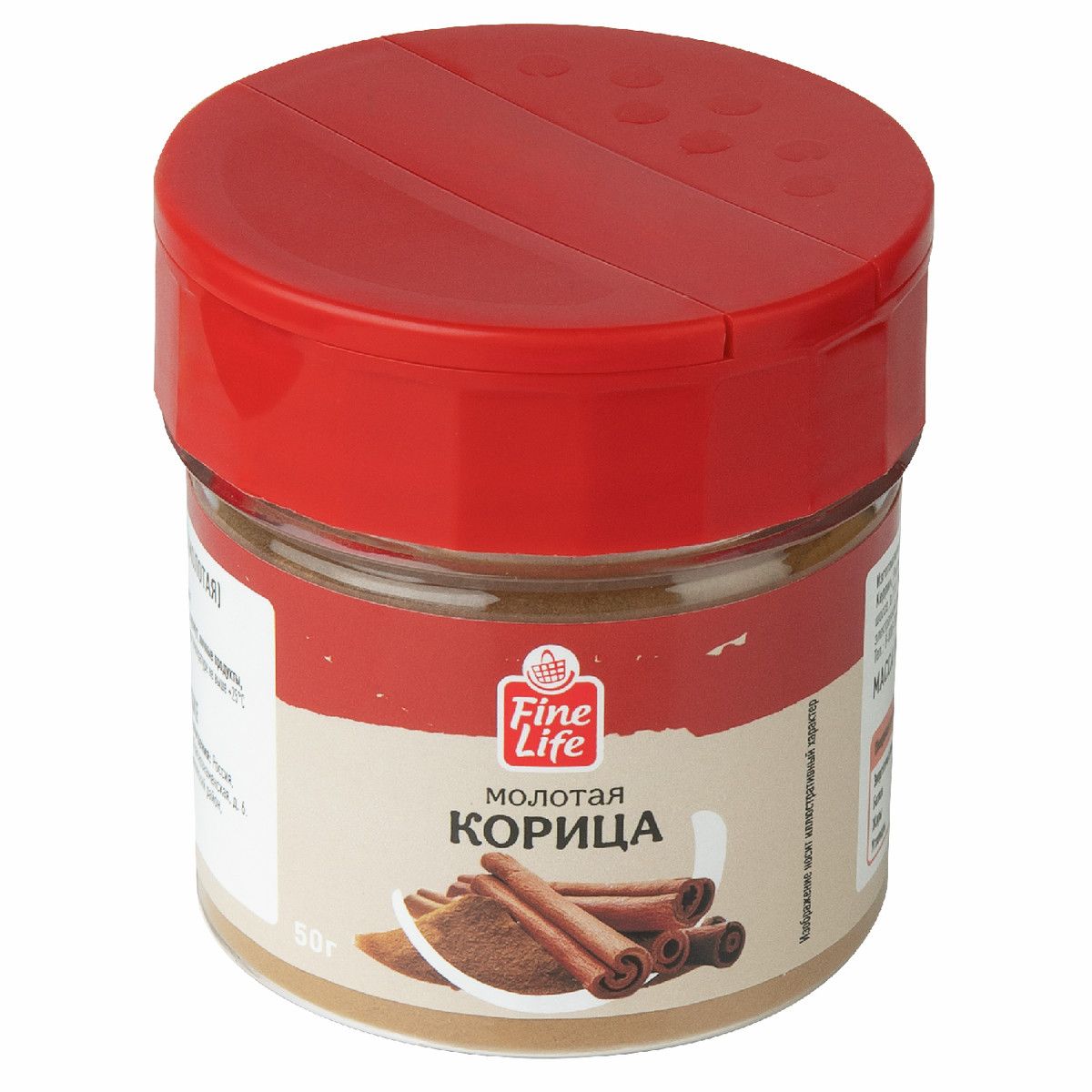 Fine Life Приправа корица молотая, 50г х 12шт.