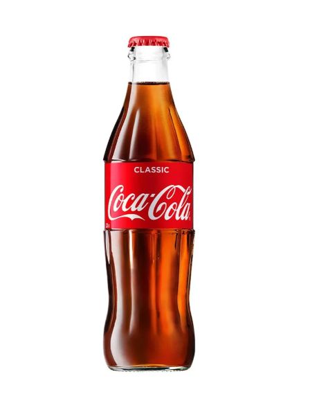 Газированный напиток Coca-Cola в стекле, 0,33 л (15шт в упаковке)