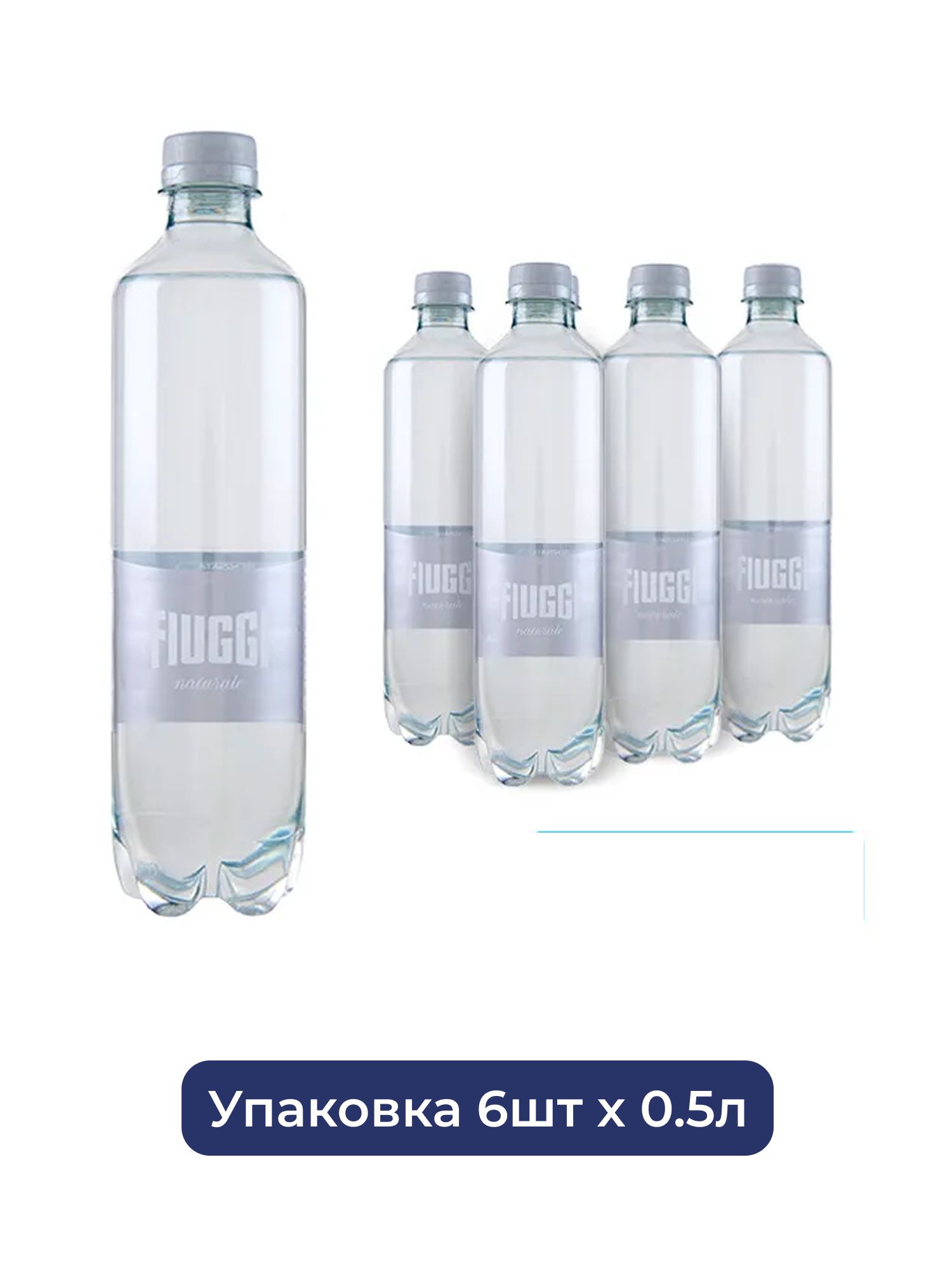 Вода минеральная Fiuggi (Фьюджи) без газа 6 шт по 0,5 л ПЭТ бутылка