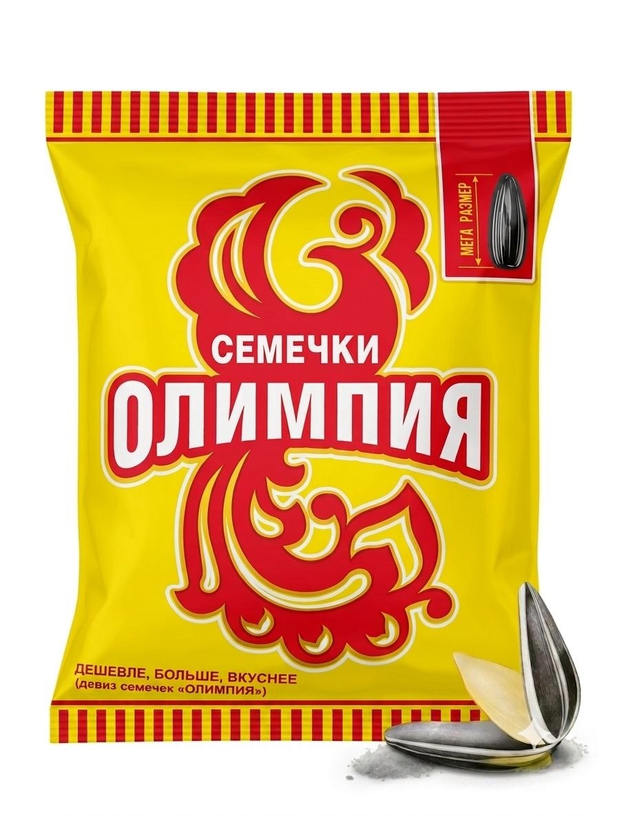 Семечки обжаренные отборные без соли "Олимпия" 180г х 18шт.