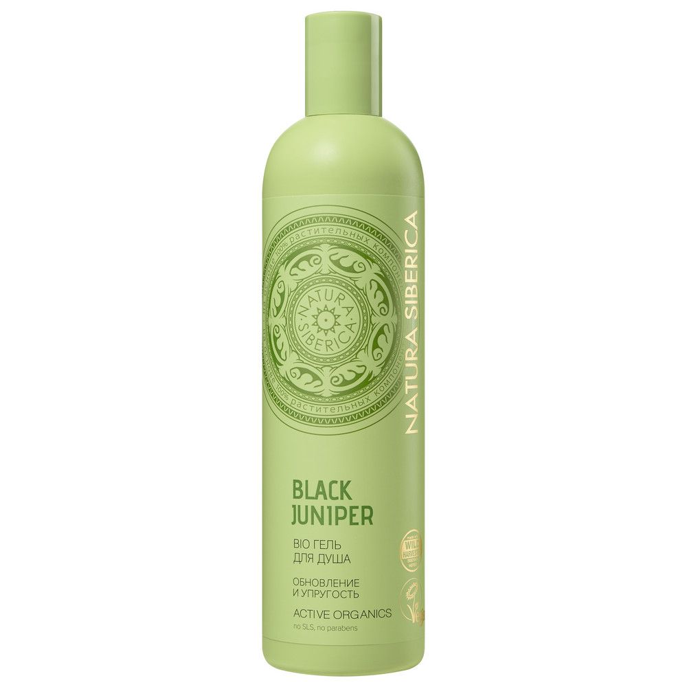 Гель для душа Natura Siberica "BIO.BLACK JUNIPER обновление и упругость", 400 мл х 6шт.