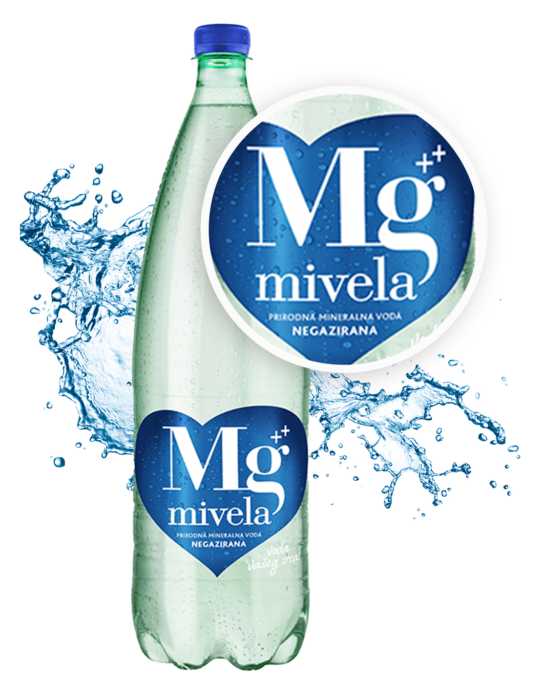 MIVELA Минеральная лечебно - столовая вода Мивела Mg++ негазированная. Природный источник магния. 1л х 6шт