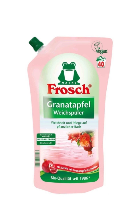Концентрированный ополаскиватель для белья Frosch (Фрош) гранат 1л