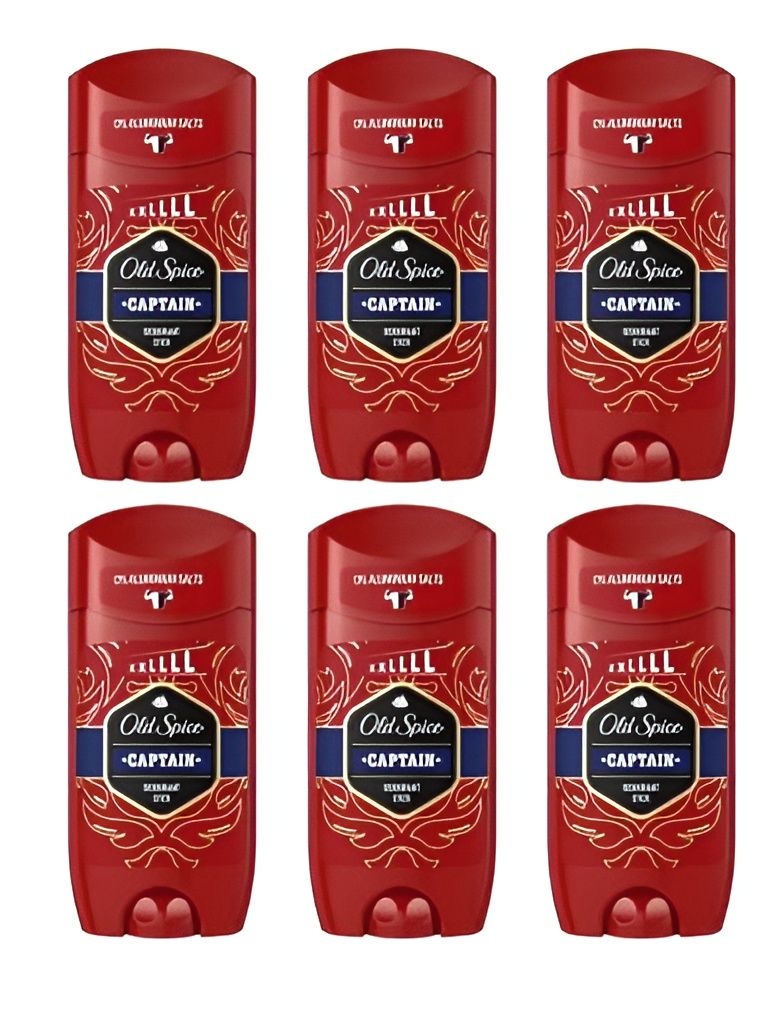 Дезодорант стик OLD SPICE мужской Captain, 85 мл. Набор 6 шт