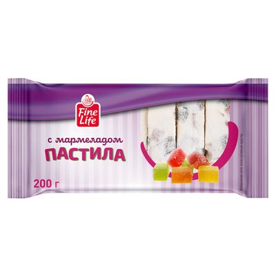 Fine Life Пастила с мармеладом, 200г х 18шт.