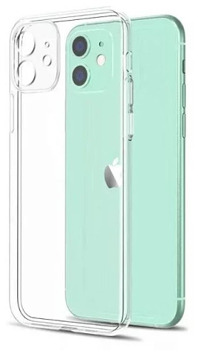 Чехол силиконовый прозрачный для iPhone 11 (Прозрачный)