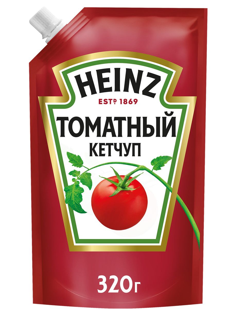Кетчуп Heinz Томатный, 320г х 16шт