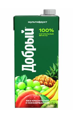 Нектар Добрый Мультифрукт, 2л. Упаковка 6 шт.