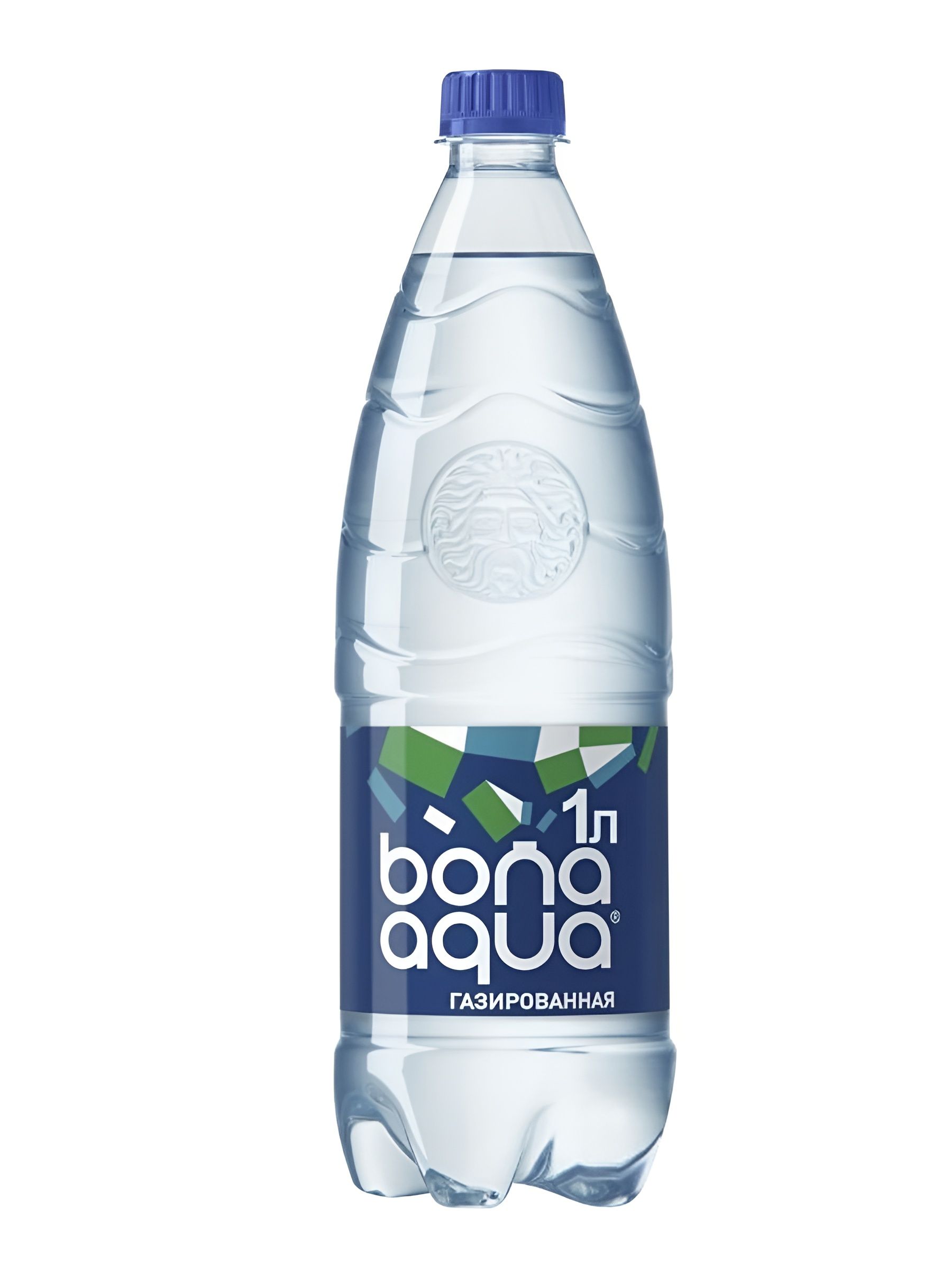 Вода питьевая газированная BonaAqua, 1 шт, 1000 мл.