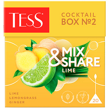 Чай Tess / Тесс Коктейль Бокс №2 Лайм (20 пир)