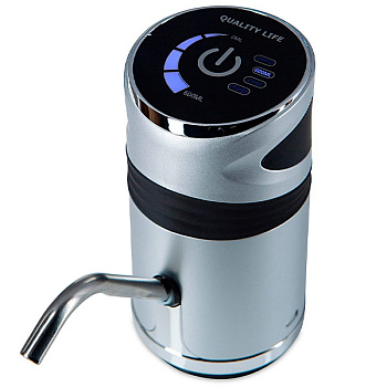 Помпа Ecotronic PLR-530 электрическая на аккумуляторе от USB-адаптера для 19л бутылей