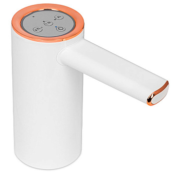 Помпа Ecotronic PLR-240 белая электрическая на аккумуляторе от USB-адаптера для 19л бутылей
