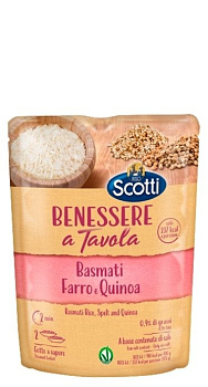 Riso Scotti Basmati Farro e Quinoa Рис “Басмати с полбой и киноа” 250 г