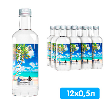 Вода Darida Your Water 0.5 литра, без газа, пэт, 12 шт. в уп.