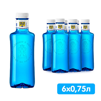 Вода Solan de Cabras 0.75 литра, без газа, пэт, 6 шт. в уп.