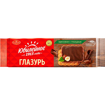 Печенье "Юбилейное" орех. глазиров. 116г (1шт.)