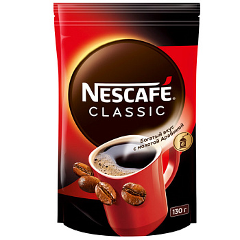 Кофе Nescafe / Нескафе classic растворимый м/у (130гр)