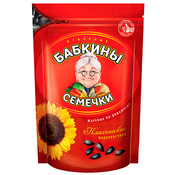 Семечки Бабкины семечки жареные отборные 500 гр